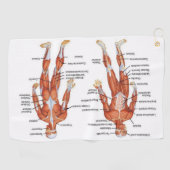 Muscle Diagram medgifts101 Golfhandtuch (Horizontal)