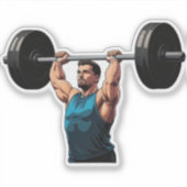 Muscle Gain Stickers - Perfekt für Bodybuilder Aufkleber (Vorderseite)