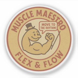 Muscle Maestro Flex & Flow Aufkleber