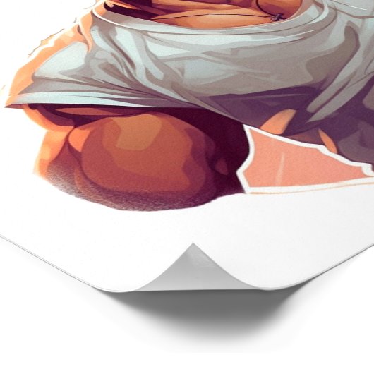 Muscle Man Poster (Ecke)