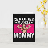 Muscle Mommy Bodybuilder Mother's Day Gy Karte (Gelbe Blume)