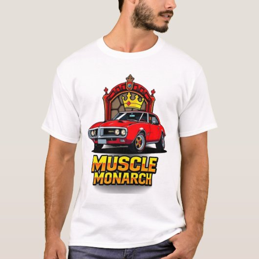 Muscle Monarch 1968 Pontiac Firebird T-Shirt (Vorderseite)