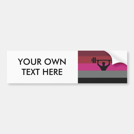 MUSCLE PRIDE FLAG AUTOAUFKLEBER (Vorne)