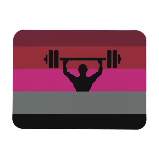 MUSCLE PRIDE FLAG MAGNET (Horizontal)