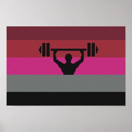 MUSCLE PRIDE FLAG POSTER (Vorne)