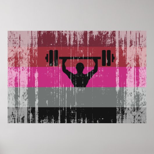 MUSCLE PRIDE FLAG POSTER (Vorne)