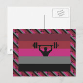 MUSCLE PRIDE FLAG POSTKARTE (Vorne/Hinten)