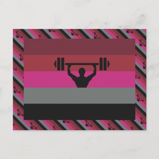 MUSCLE PRIDE FLAG POSTKARTE (Vorderseite)