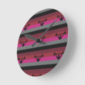 MUSCLE PRIDE FLAG RUNDE WANDUHR (Winkel)