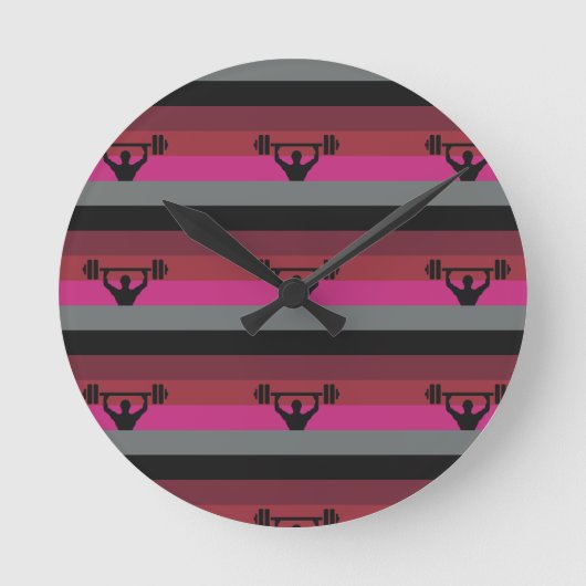 MUSCLE PRIDE FLAG RUNDE WANDUHR (Vorderseite)
