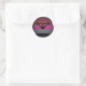 MUSCLE PRIDE MEDALLION RUNDER AUFKLEBER (Tasche)