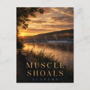 Muscle Shoals Alabama Wilson Dam REALMS Postkarte