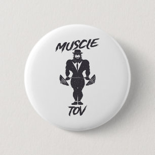 Muscle Tov Gewichtheben Bodybuilding jüdischer Rab Button