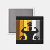 Musclebear Pride Magnet (Vorderseite/Rückseite)