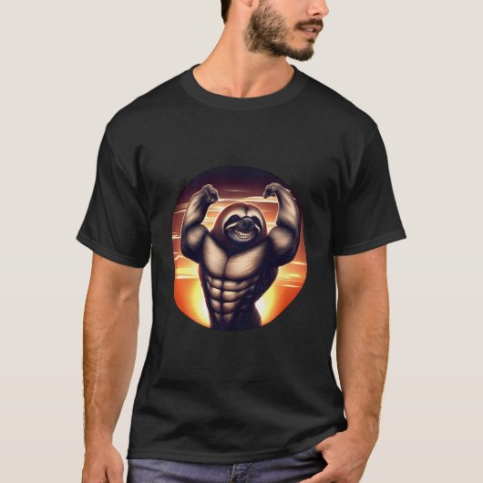 Musclebound Sloth T-Shirt (Vorderseite)