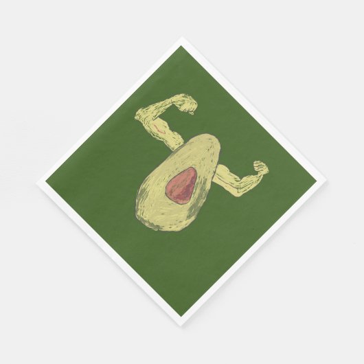 Muscled Avocado Serviette (Ecke)