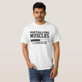 Muscles Funny Geek T-Shirt (Vorne ganz)