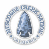 Muscogee Creek Nation (Arrowhead) Aufkleber (Vorderseite)