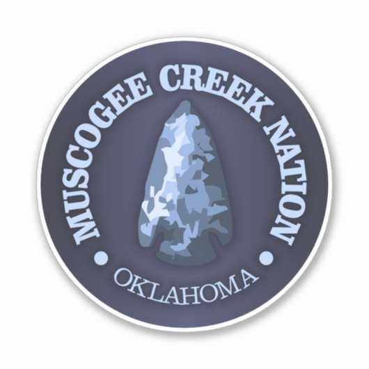 Muscogee Creek Nation (Arrowhead) Aufkleber (Vorderseite)