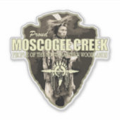 Muscogee Creek (Pfeilspitzen) Aufkleber (Vorderseite)