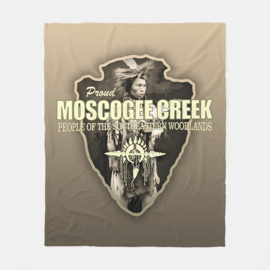 Muscogee Creek (Pfeilspitzen) Fleecedecke (Vorderseite)