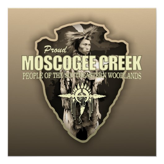 Muscogee Creek (Pfeilspitzen) Poster (Vorderseite)