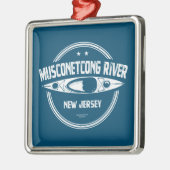 Musconetcong River New Jersey Kayaking Ornament Aus Metall (Links)