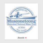 Musconetcong River (SK) Aufkleber (Blatt)