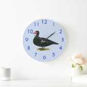 Muscovy Black Drake Große Wanduhr (Zuhause)