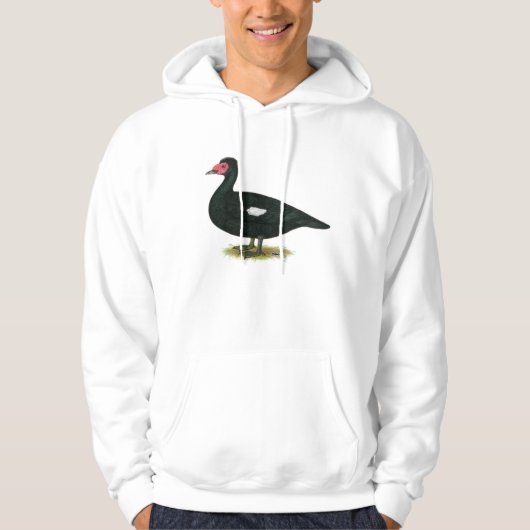 Muscovy Black Drake Hoodie (Vorderseite)