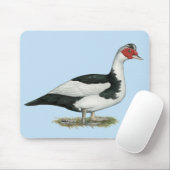 Muscovy Black Pied Drake Mousepad (Mit Mouse)