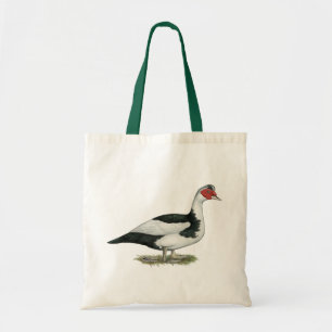 Muscovy Black Pied Drake Tragetasche