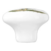 Muscovy Black Pied Duck Keramikknauf (Seitenansicht)