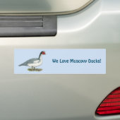 Muscovy Blue Pied Drake Autoaufkleber (Auf Auto)