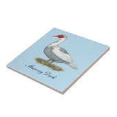 Muscovy Blue Pied Duck Fliese (Seite)