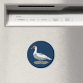 Muscovy Blue Pied Duck Magnet (In Situ (Geschirrspüler))