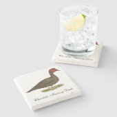 Muscovy Drake Chocolate Steinuntersetzer (Seitenansicht)