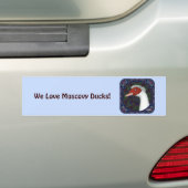 Muscovy Duck Head White Autoaufkleber (Auf Auto)
