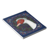 Muscovy Duck Head White Notizblock (angewinkelt)