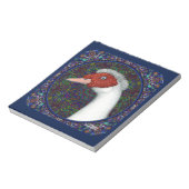 Muscovy Duck Head White Notizblock (Rotiert)