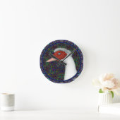 Muscovy Duck Head White Runde Wanduhr (Zuhause)