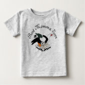 Muscovy Duck Nesting on a Fresh Dutzend Eggs Baby T-shirt (Vorderseite)