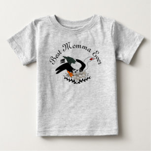 Muscovy Enck auf einem Nest von Eiern Baby T-shirt