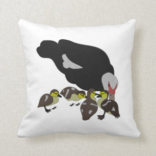 Muscovy Enck und Duckling Kissen
