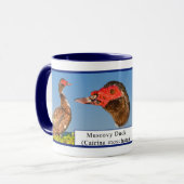 Muscovy-Ente Tasse (Vorderseite Links)