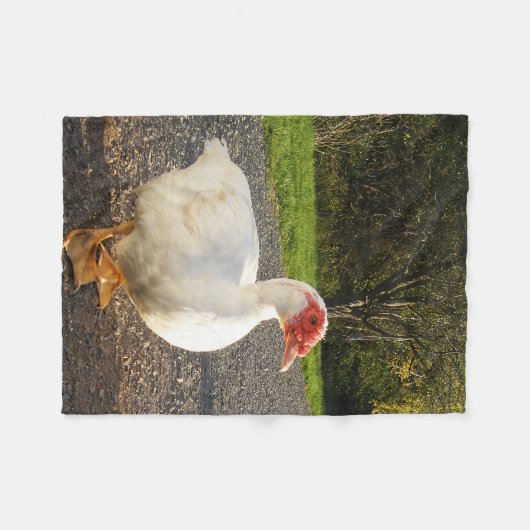 Muscovy-Enten-Fleece-Decke Fleecedecke (Vorderseite (Horizontal))