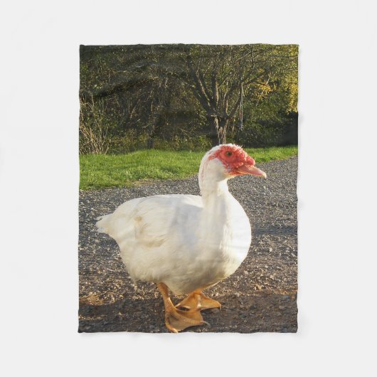 Muscovy-Enten-Fleece-Decke Fleecedecke (Vorderseite)