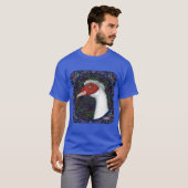 Muscovy-Enten-Kopf-Weiß T-Shirt (Vorne ganz)