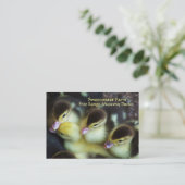 Muscovy-Entlein-Visitenkarten Visitenkarte (Stehend Vorderseite)