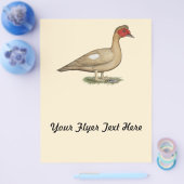 Muscovy Light Chocolate Drake Flyer (Einzeln)